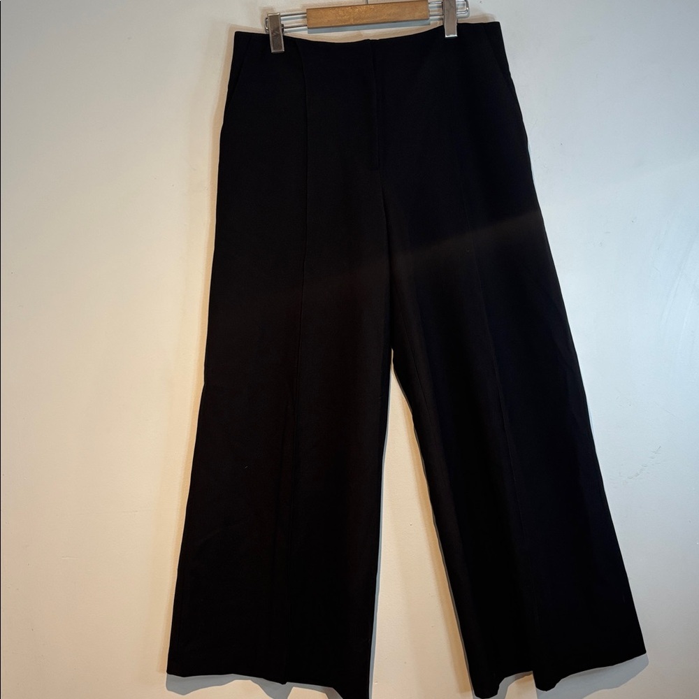 Aligne Kai Low-Rise Wide-Leg Trousers black US8 NWT - Picture 3 of 16